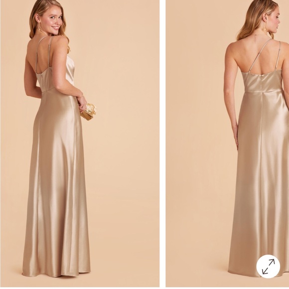 Birdy Grey Champagne One-Shoulder Gown - Picture 3 of 3